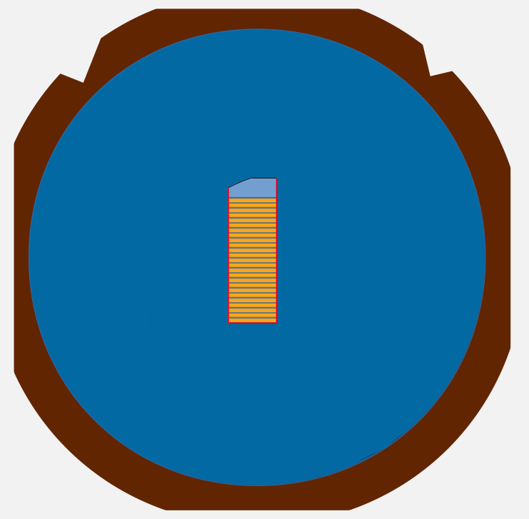 Individual segment on tape and its own frame